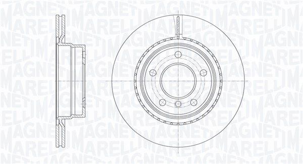 MAGNETI MARELLI Тормозной диск 361302040300